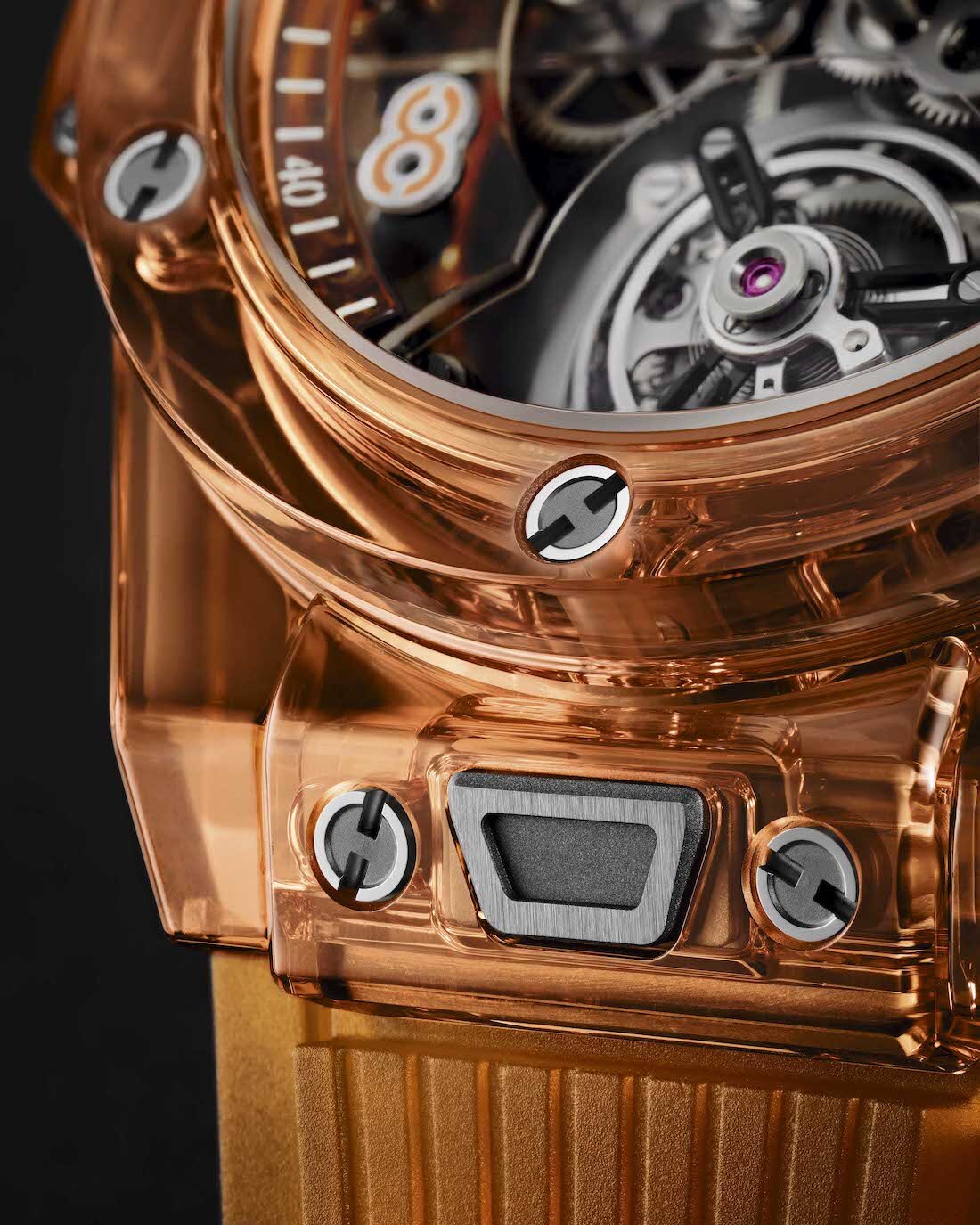 Tourbillon automatic orange sapphire sale